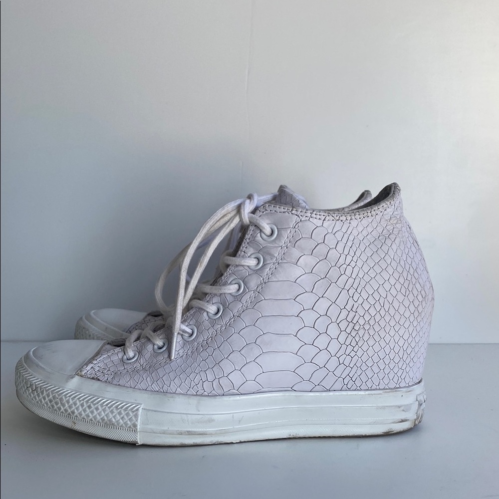 Converse Chuck Taylor Lux Snake Print Wedge Sneakers